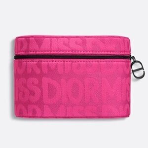 Dior Miss Dior Beauty Hot Pink Makeup Mini Vanity Pouch Case 2025